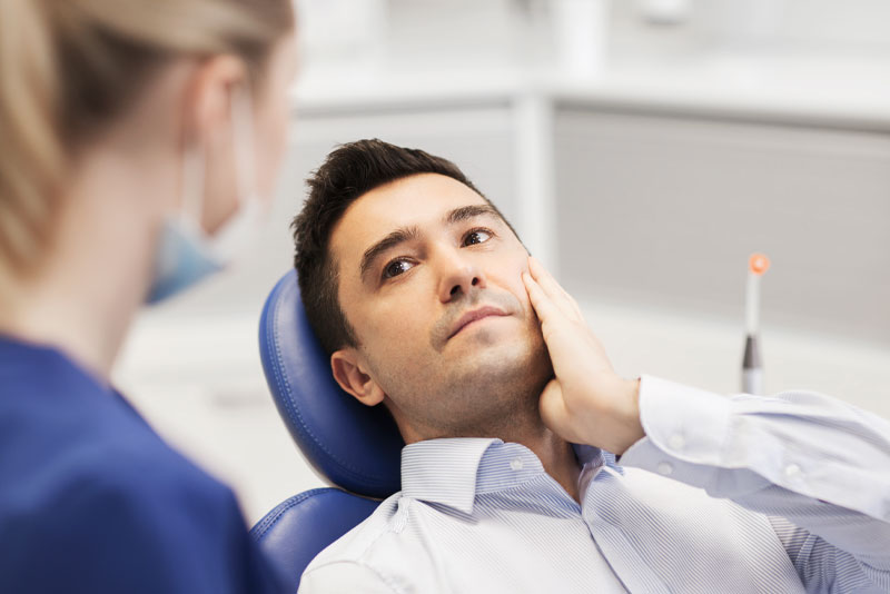 dental patient in need of root canal