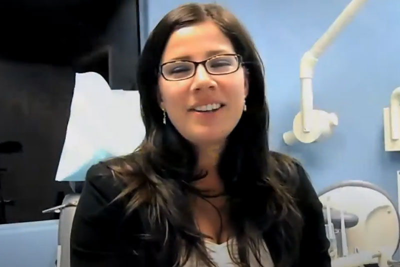 dental patient smiling