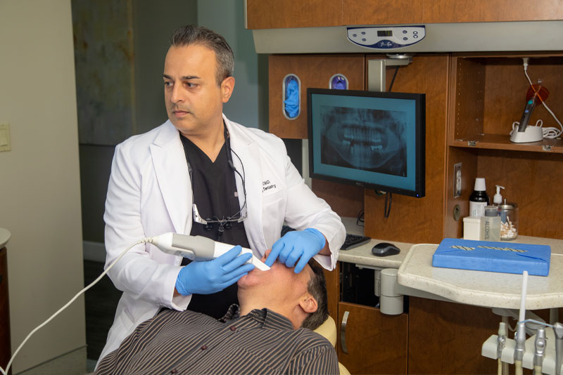 dental patient undergoing tmj treatment